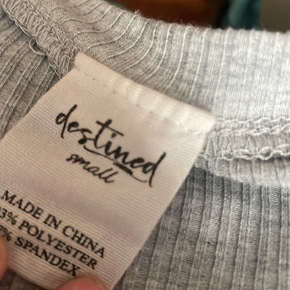 grey crop top - Picture 2 of 2